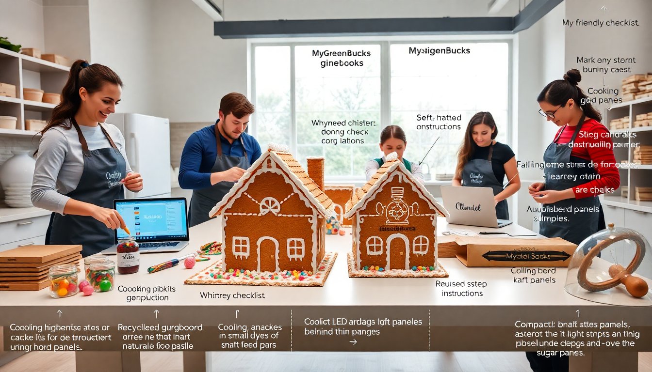mygreenbucks whimsical charm gingerbread houses