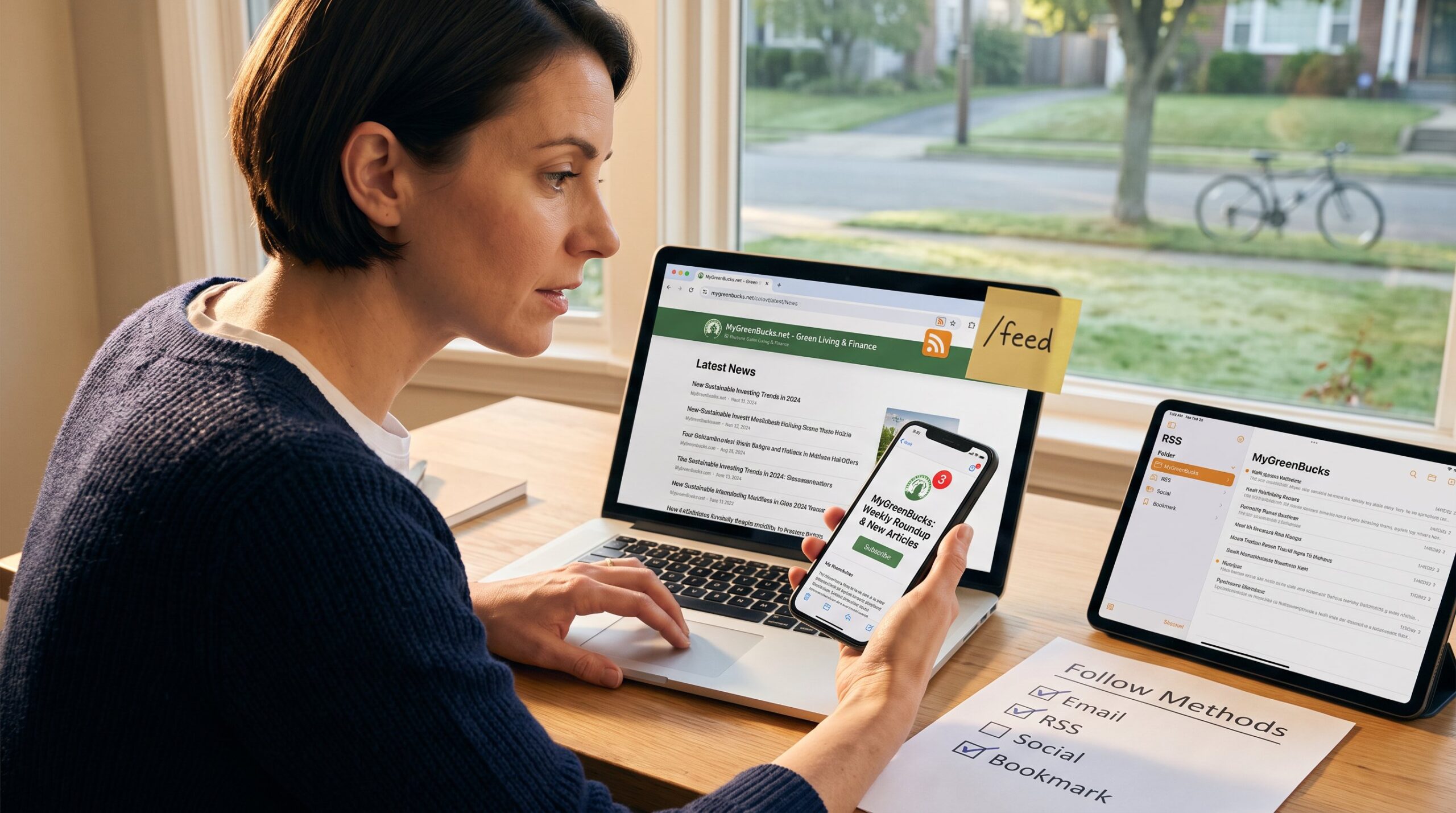 Ways to Follow New MyGreenBucks.net Articles